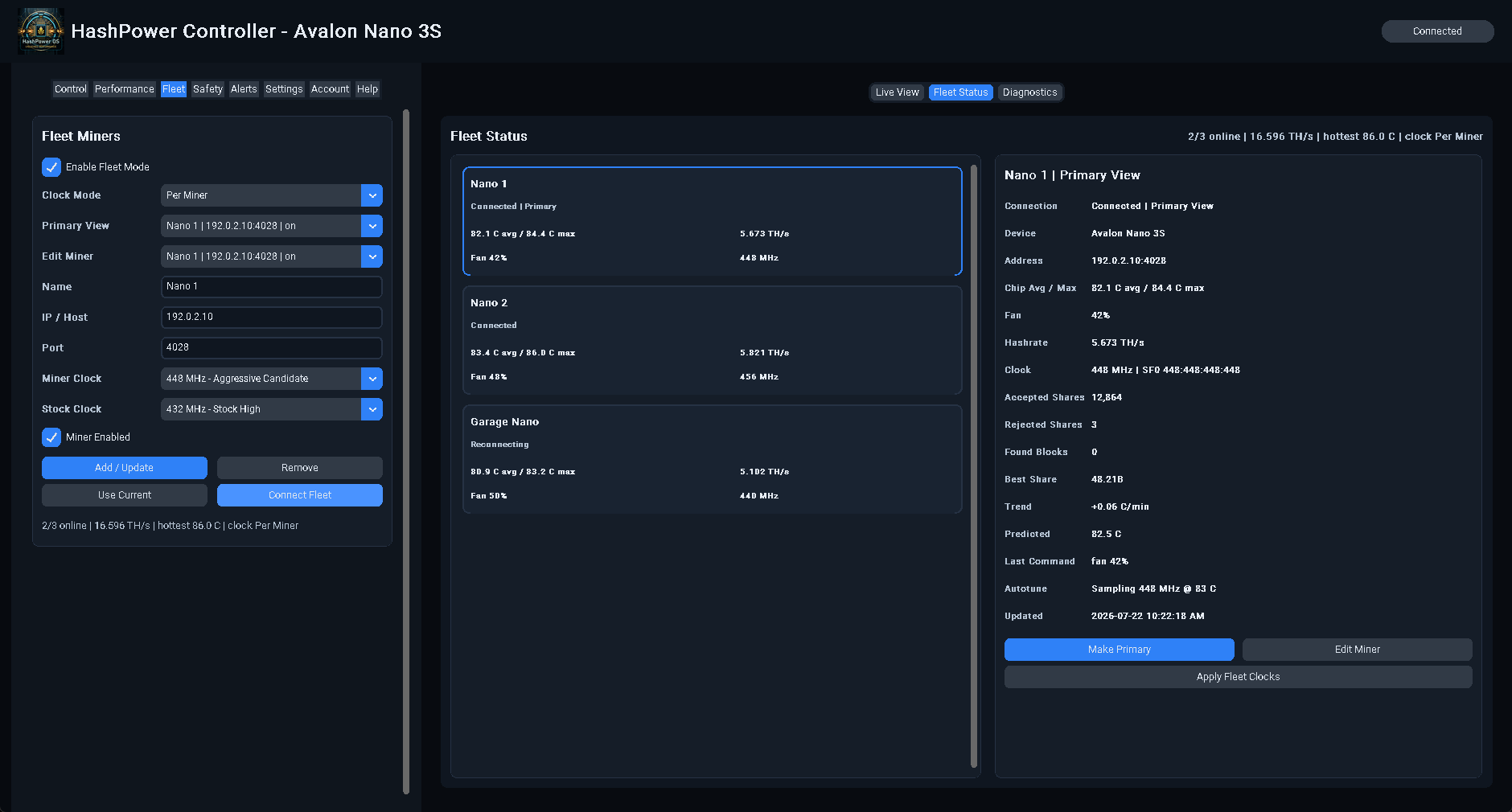 Fleet View screenshot