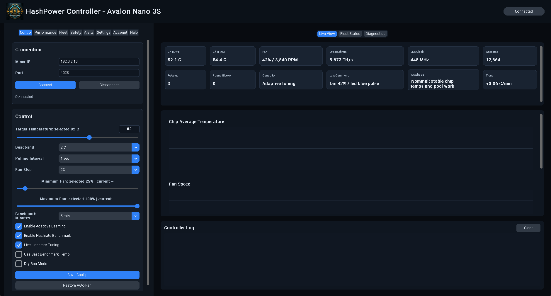 Live Control screenshot